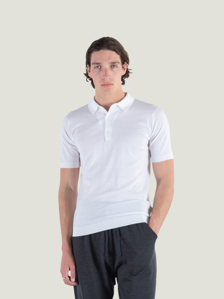 Adrian - John Smedley's Sea Island Cotton Polo Shirt | John Smedley