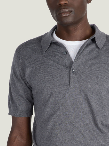 Adrian - John Smedley's Sea Island Cotton Polo Shirt | John Smedley