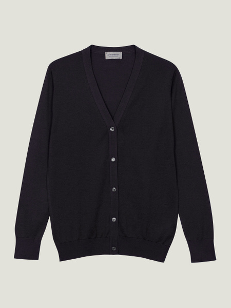 トップス John Smedley Sea  Cotton Cardigan Yasmin - John Smedley's Sea Island Cotton Cardigan | John Smedley