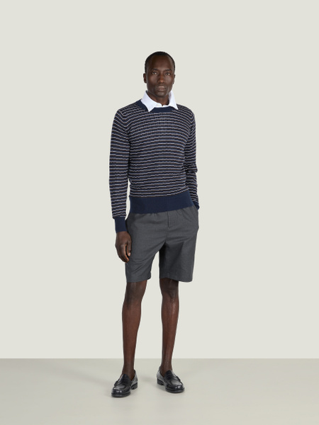 John Smedley x Wales Bonner S4883 – Men's Merino Stripe Sweater
