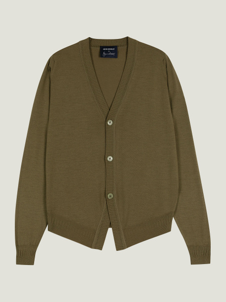 Bill Nighy V-Neck Cardigan | John Smedley