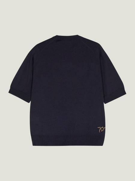 Bill Nighy Round Neck T-Shirt | John Smedley