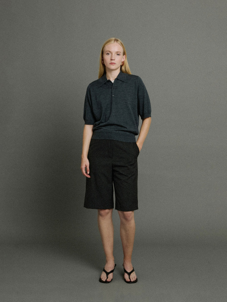Bill Nighy Short Sleeve Polo Shirt | John Smedley