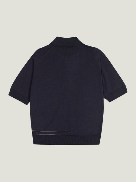Bill Nighy Short Sleeve Polo Shirt | John Smedley