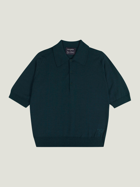 Bill Nighy Short Sleeve Polo Shirt | John Smedley