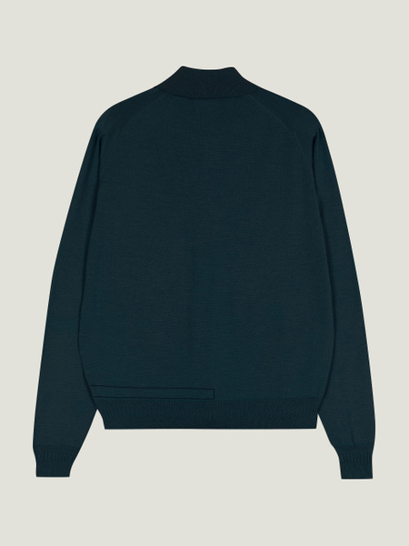 Bill Nighy Long Sleeve Polo Shirt | John Smedley