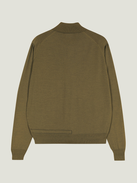 Bill Nighy Long Sleeve Polo Shirt | John Smedley