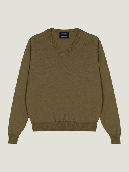 Bill Nighy V-Neck Jumper | John Smedley