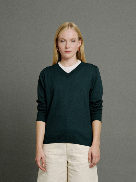 Bill Nighy V-Neck Jumper | John Smedley