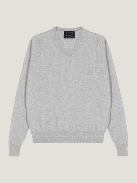 Bill Nighy V-Neck Jumper | John Smedley