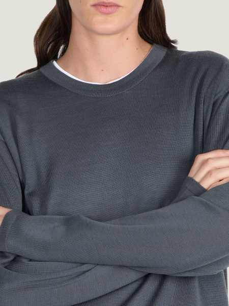 JS by John Smedley - Extra Fine Merino Wool Long Sleeve T-Shirt