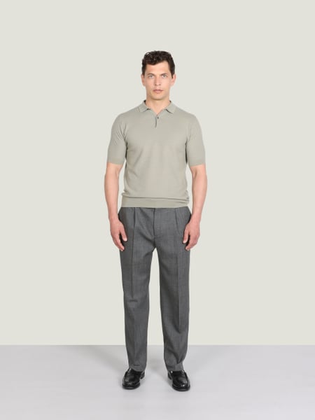 14.Singular - Extra Fine Merino Wool Polo Shirt | John Smedley