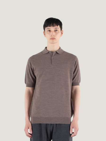 14.Singular - Extra Fine Merino Wool Polo Shirt | John Smedley