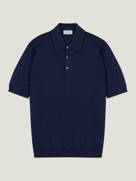 Oakman - John Smedley's Sea Island Cotton Polo Shirt | John Smedley