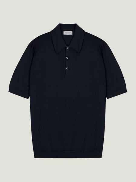 Oakman - John Smedley's Sea Island Cotton Polo Shirt | John Smedley