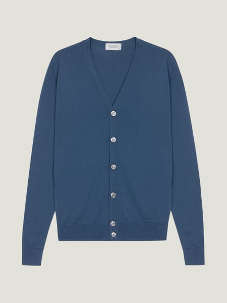 Burley - Extra Fine Merino Wool Cardigan | John Smedley