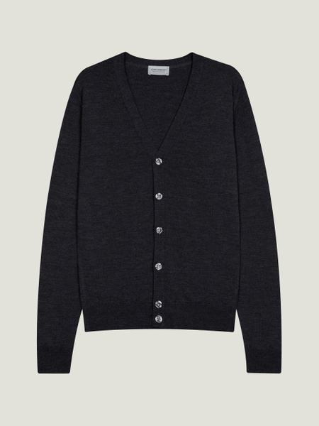 Burley - Extra Fine Merino Wool Cardigan | John Smedley