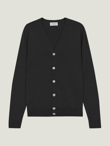 トップス JOHN SMEDLEY Catania Cardigan M Burley - Extra Fine Merino Wool Cardigan | John Smedley