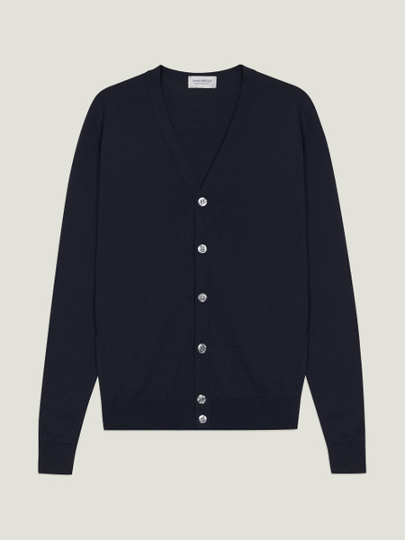 Burley - Extra Fine Merino Wool Cardigan | John Smedley