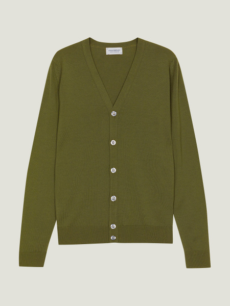 Burley - Extra Fine Merino Wool Cardigan | John Smedley