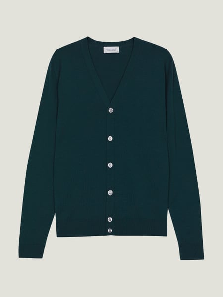 Burley - Extra Fine Merino Wool Cardigan | John Smedley