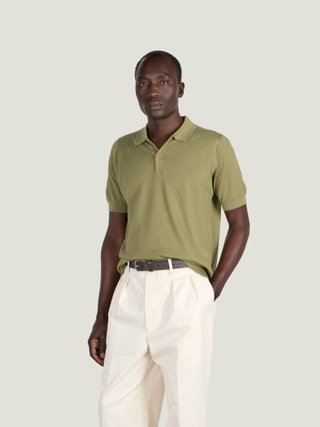 Calun - John Smedley's Sea Island Cotton Polo Shirt | John Smedley