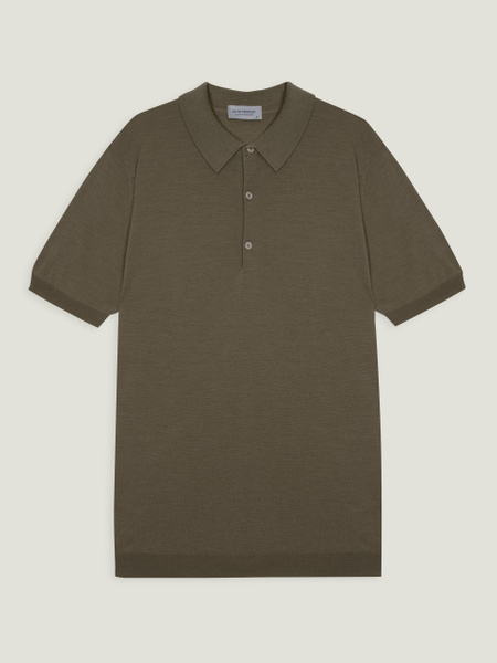 Macloud - Extra Fine Merino Wool Knitted Polo Shirt | John Smedley