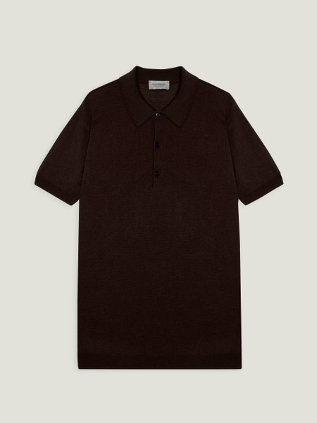 Macloud - Extra Fine Merino Wool Knitted Polo Shirt | John Smedley