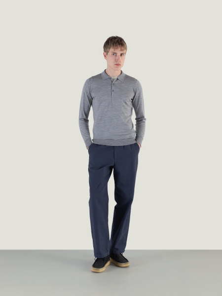 トップス JOHN SMEDLEY KNOLL SHIRT MIDNIGHT MED JOHN SMEDLEY KNOLL SHIRT MIDNIGHT MED Noah - John Smedley's Sea