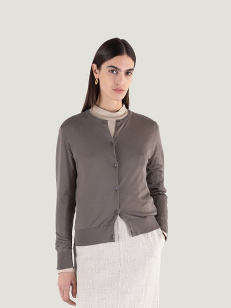 Elinor - John Smedley's Sea Island Cotton Cardigan | John Smedley