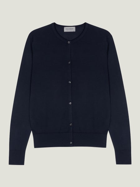 Elinor - John Smedley's Sea Island Cotton Cardigan | John Smedley