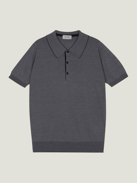 Elvins - John Smedley's Anglo Indian Gauze Polo Shirt | John Smedley