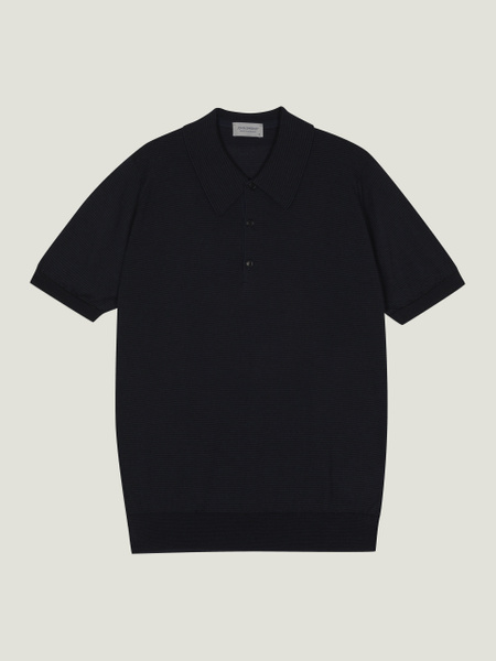 Elvins - John Smedley's Anglo Indian Gauze Polo Shirt | John Smedley