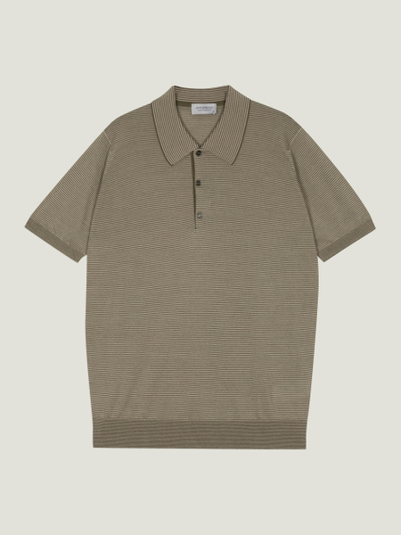 Elvins - John Smedley's Anglo Indian Gauze Polo Shirt | John Smedley