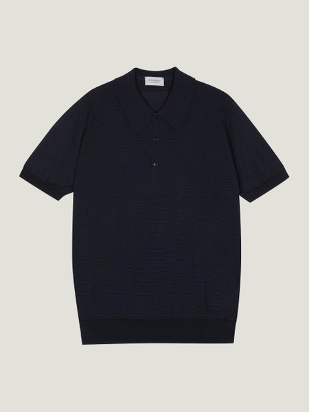 Elvins - John Smedley's Anglo Indian Gauze Polo Shirt | John Smedley