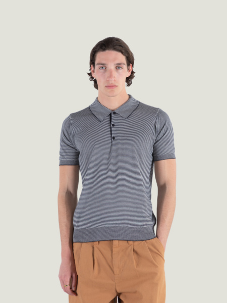 Elvins - John Smedley's Anglo Indian Gauze Polo Shirt | John Smedley
