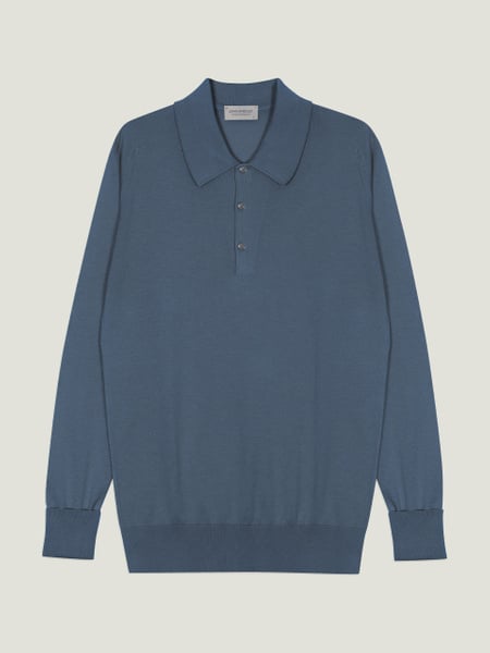 Finchley - John Smedley's Sea Island Cotton Polo Shirt | John Smedley