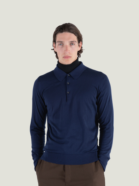 Finchley - John Smedley's Sea Island Cotton Polo Shirt | John Smedley
