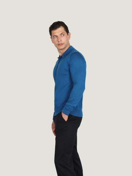 Finchley - John Smedley's Sea Island Cotton Polo Shirt | John Smedley