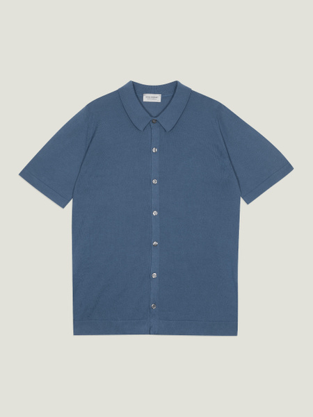 JOHN SMEDLEY SEA  COTTON 半袖ニット S Folke - John Smedley's Sea Island Cotton Shirt | John Smedley