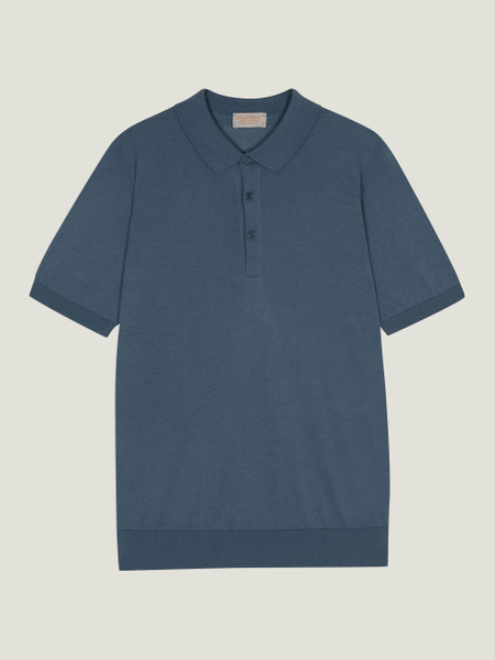 【未使用】JOHN SMEDLEY SKIPPER KNIT POLO L Hecter - John Smedley's Cotton and Cashmere Polo Shirt | John Smedley