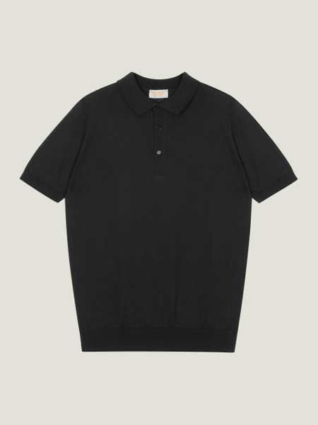 Hecter - John Smedley's Cotton and Cashmere Polo Shirt | John Smedley