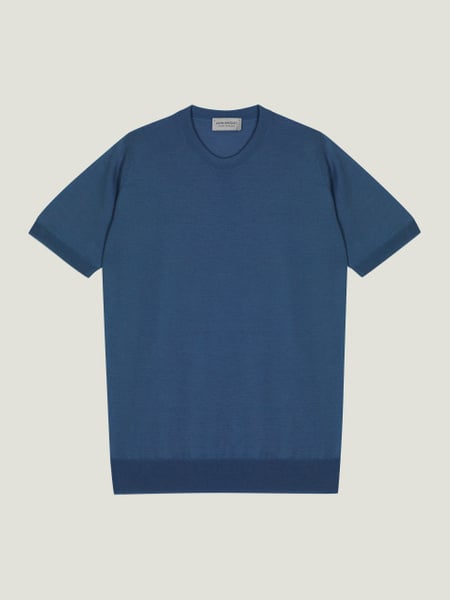 Hilcote - John Smedley's Anglo Indian Gauze T-Shirt | John Smedley