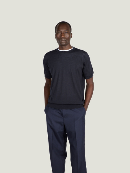 Hilcote - John Smedley's Anglo Indian Gauze T-Shirt | John Smedley