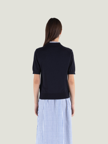 Jill - John Smedley's Sea Island Cotton Polo Shirt | John Smedley