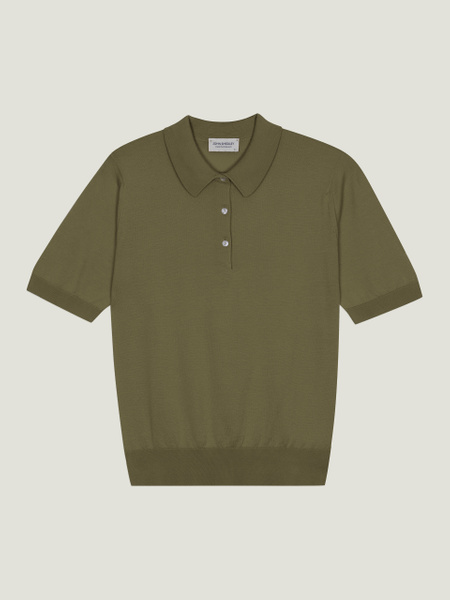 Jill - John Smedley's Sea Island Cotton Polo Shirt | John Smedley