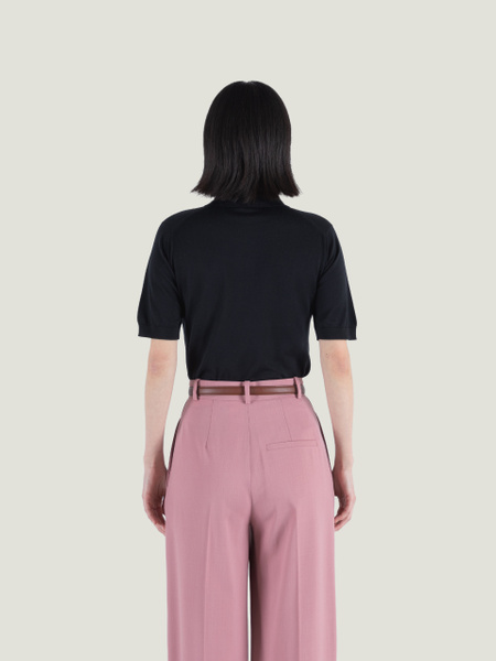 Jill - John Smedley's Sea Island Cotton Polo Shirt | John Smedley