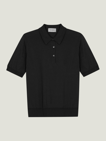 Jill - John Smedley's Sea Island Cotton Polo Shirt | John Smedley