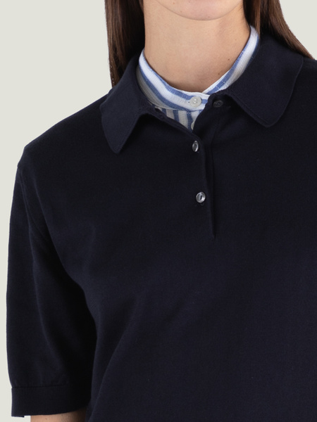 Jill - John Smedley's Sea Island Cotton Polo Shirt | John Smedley