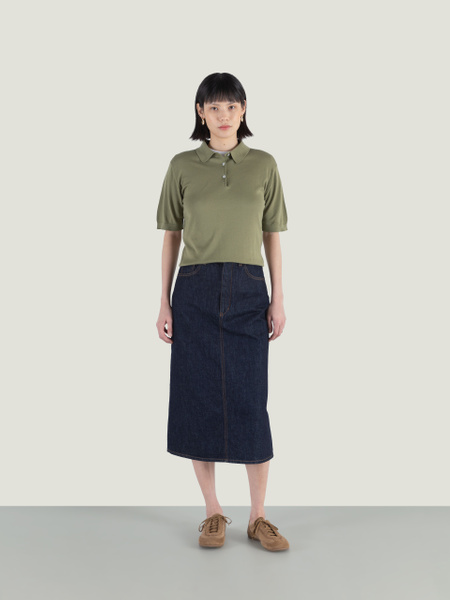 Jill - John Smedley's Sea Island Cotton Polo Shirt | John Smedley